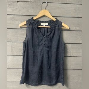 LOFT Black Sleeveless Blouse